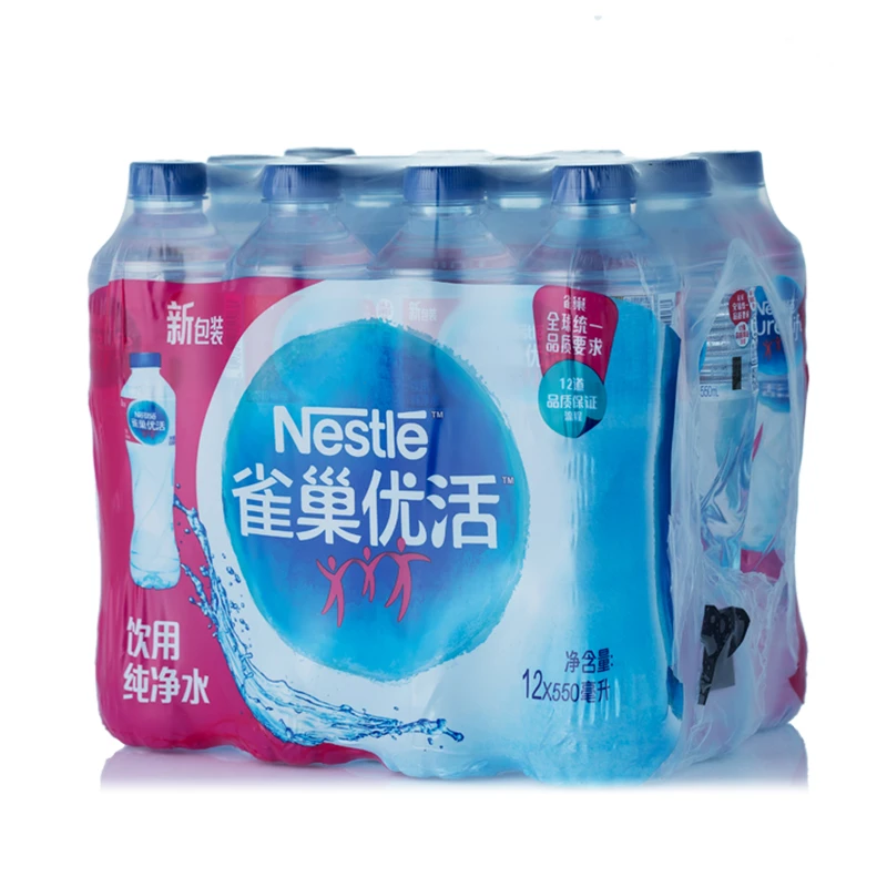 雀巢优活饮用纯净水550毫升*12瓶/包