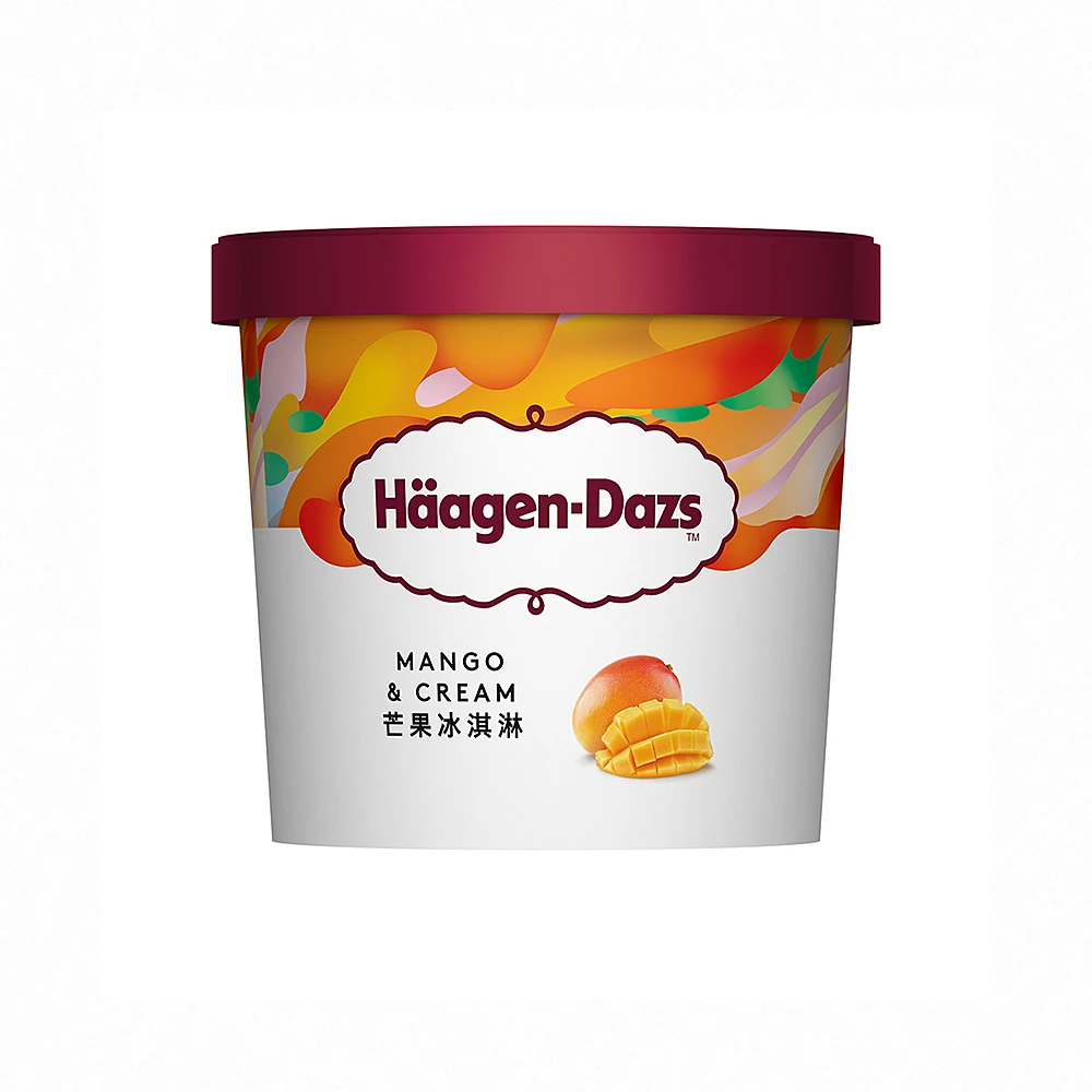 【尽情宠自己】哈根达斯芒果冰淇淋 81克/杯
