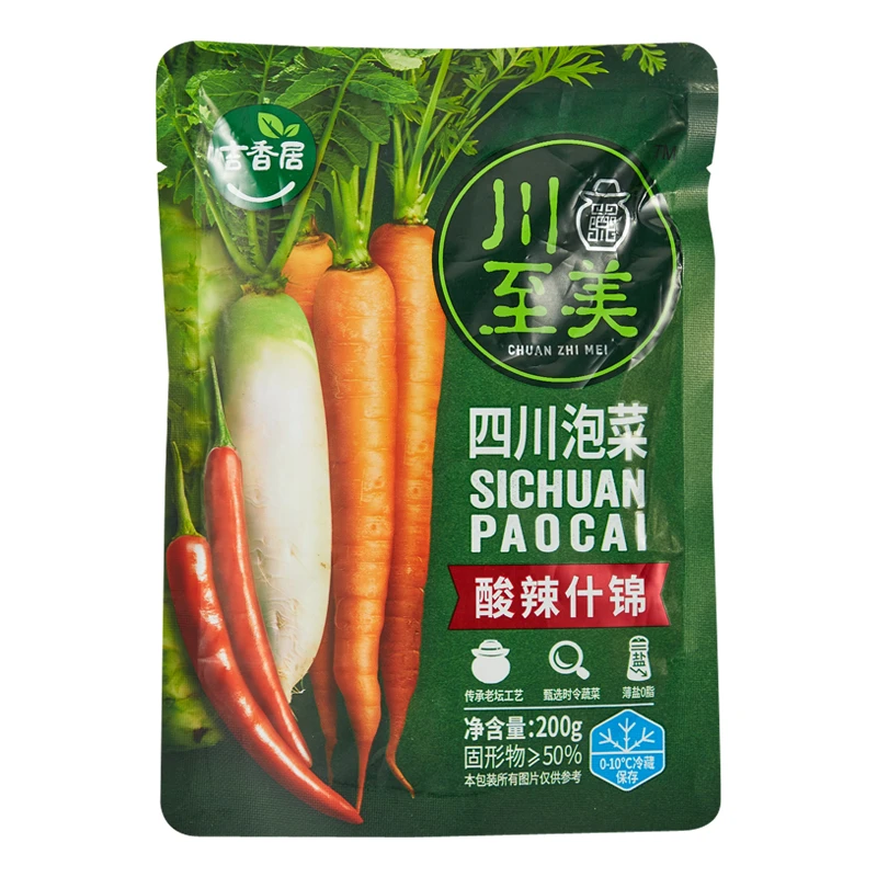 【薄盐0脂 精选时蔬】吉香居川至美酸辣什锦泡菜200g/袋
