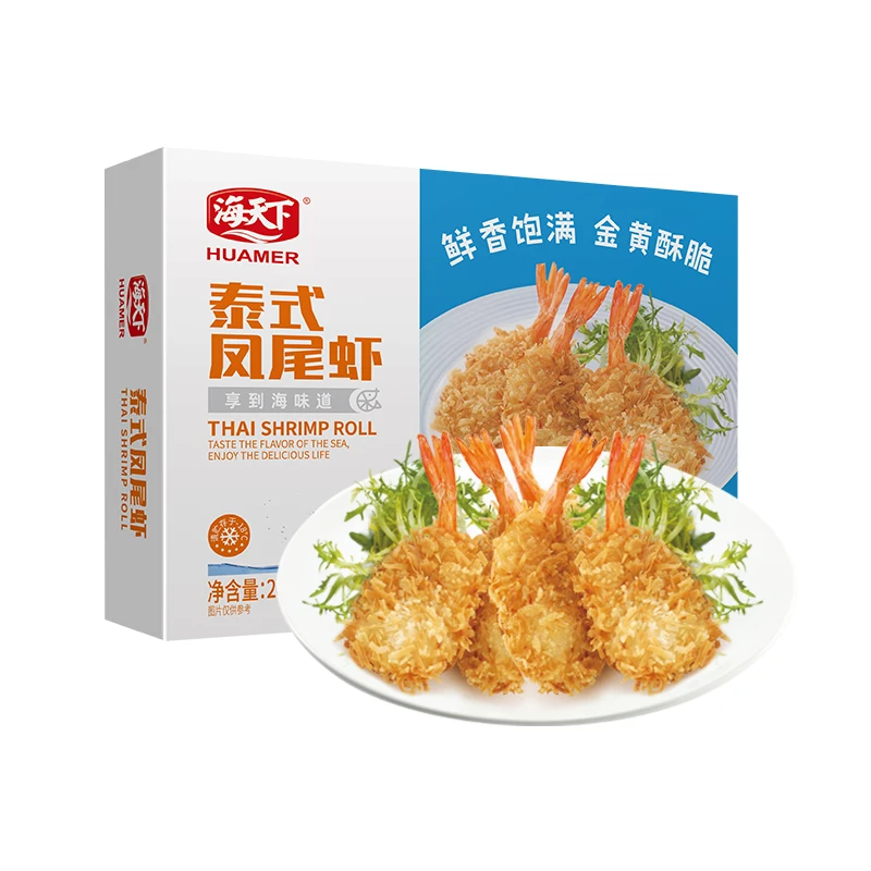 海天下泰式凤尾虾(8只)200g/盒