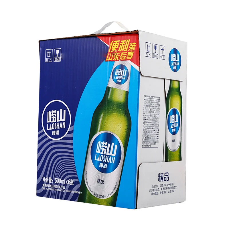 青岛崂山啤酒8度精品500ml*6瓶/箱