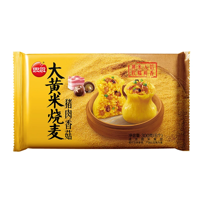 思念猪肉香菇大黄米烧麦300g/袋