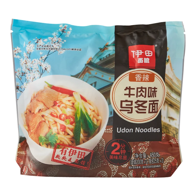 【日式拉面】伊田面馆香辣牛肉味乌冬面450g/袋