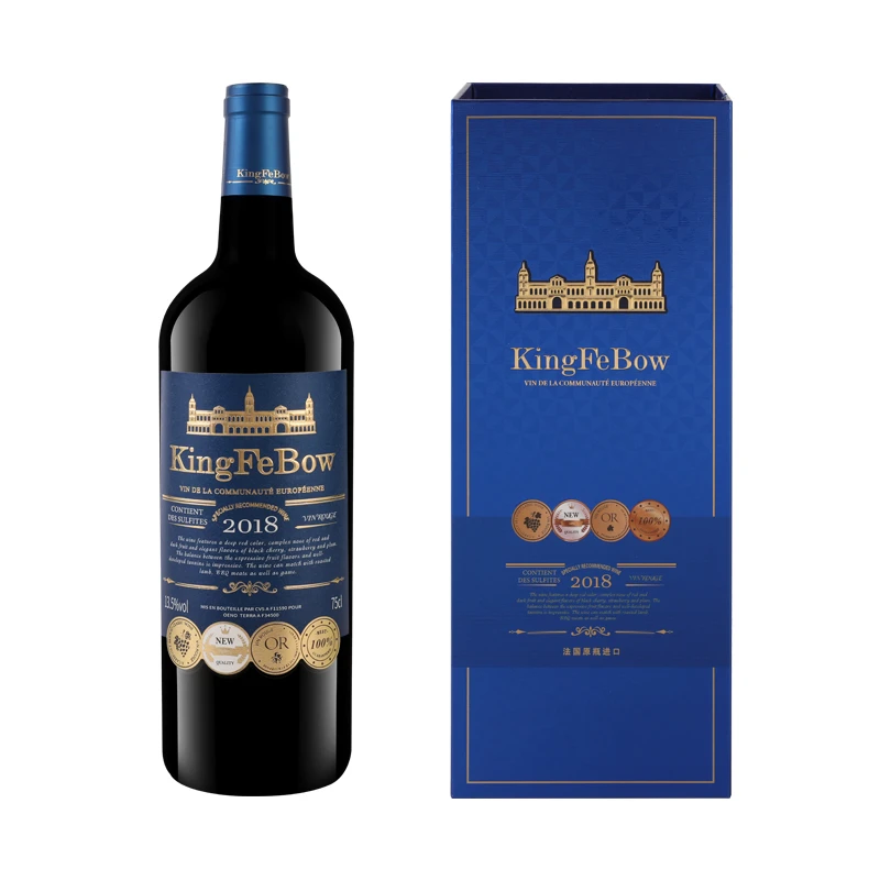 法国进口 帝菲堡精选干红葡萄酒 750ml/瓶