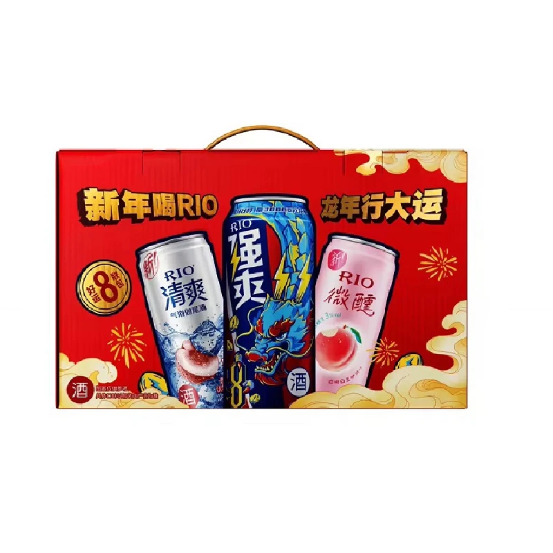 RIO全家福鸡尾酒预调酒混合八联包礼盒版500ml*2+330ml*6