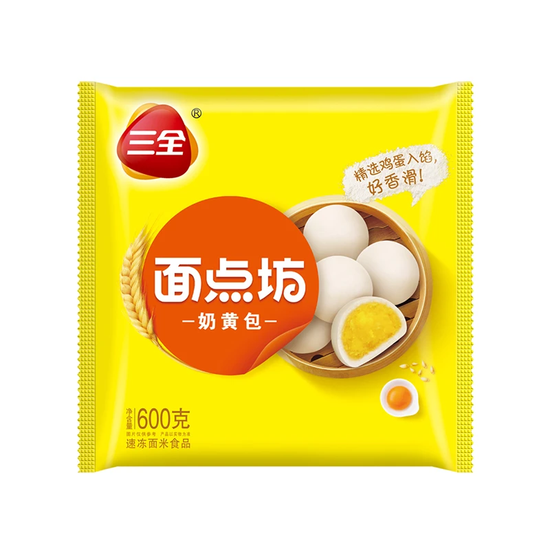 三全奶黄包 600g/袋【早餐包】