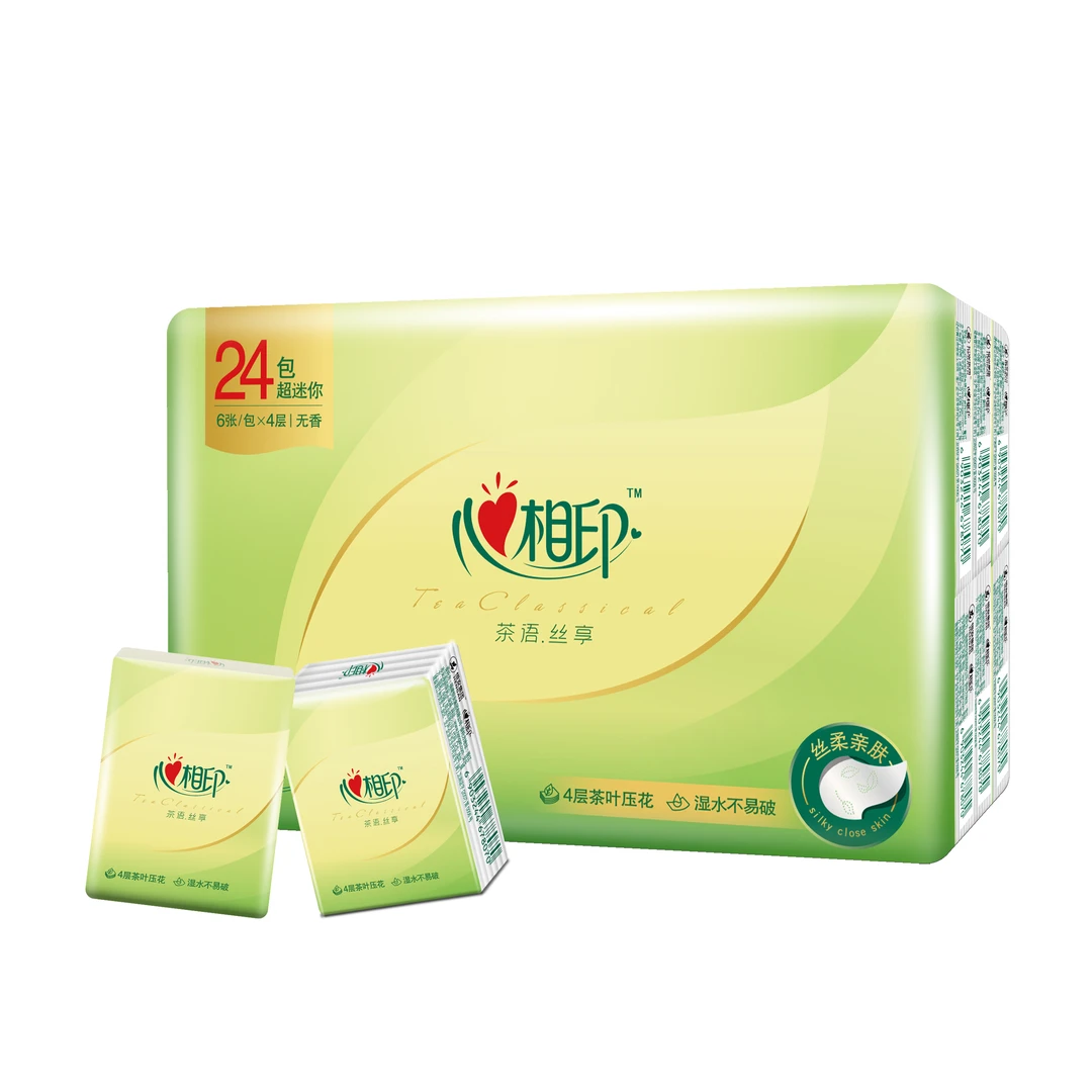 心相印茶语丝享手帕纸 6张*24包/组
