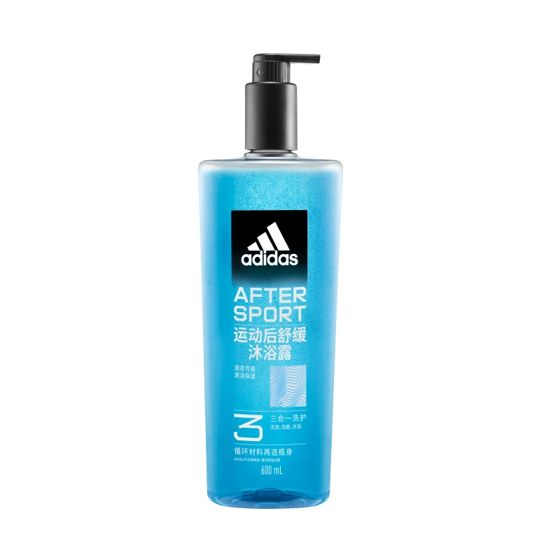 阿迪达斯男士三合一沐浴露600ml/瓶