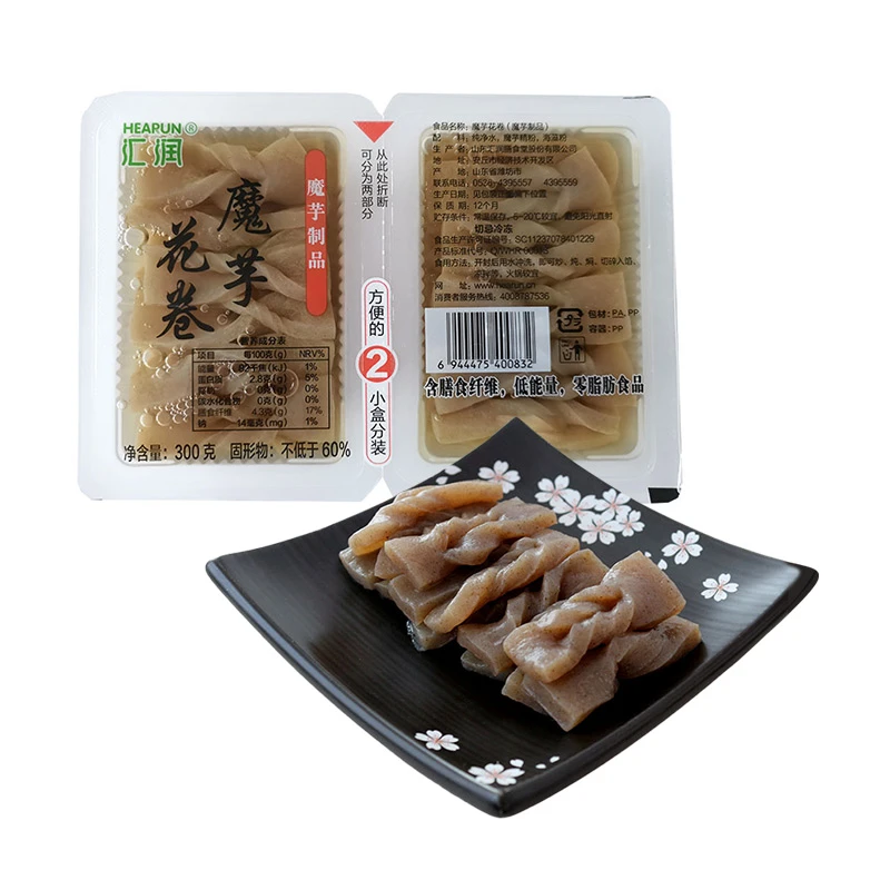 【饱腹低卡】汇润魔芋花卷 300g/盒