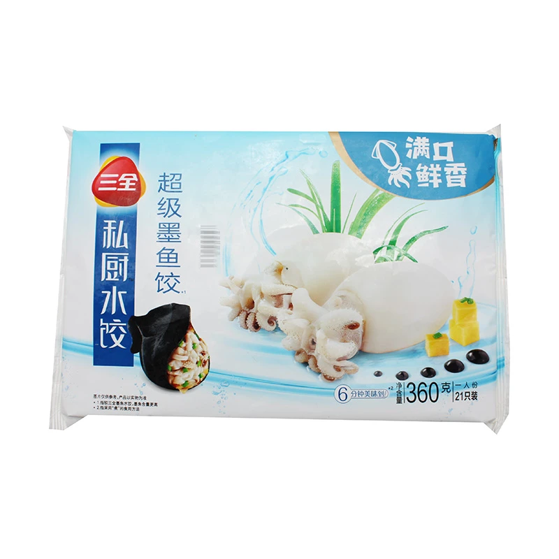 三全私厨超 级墨鱼饺360克/袋