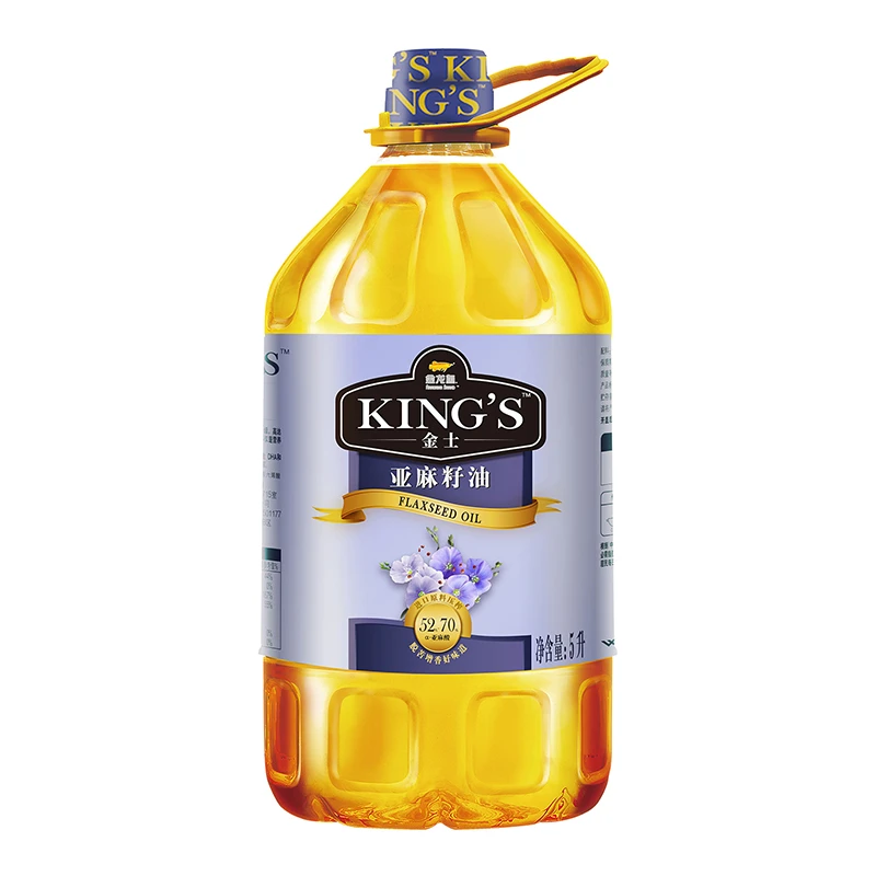 金龙鱼KING‘S一级亚麻籽油5升/瓶