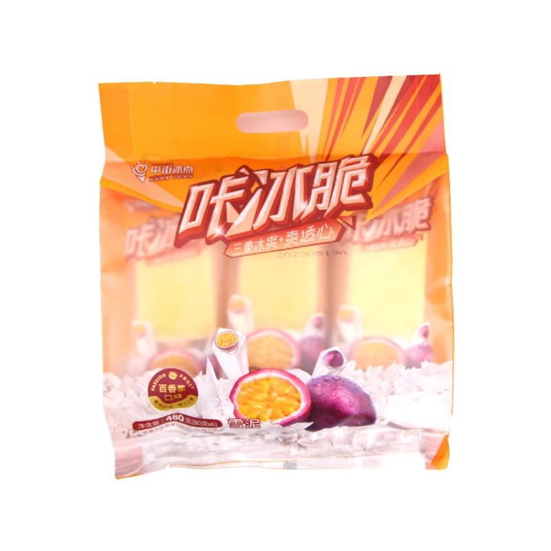 中街咔冰脆百香果口味 （6支*80克）480克/袋