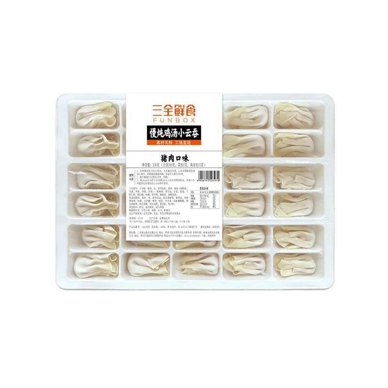 三全鲜食慢炖鸡汤猪肉小云吞256克/袋