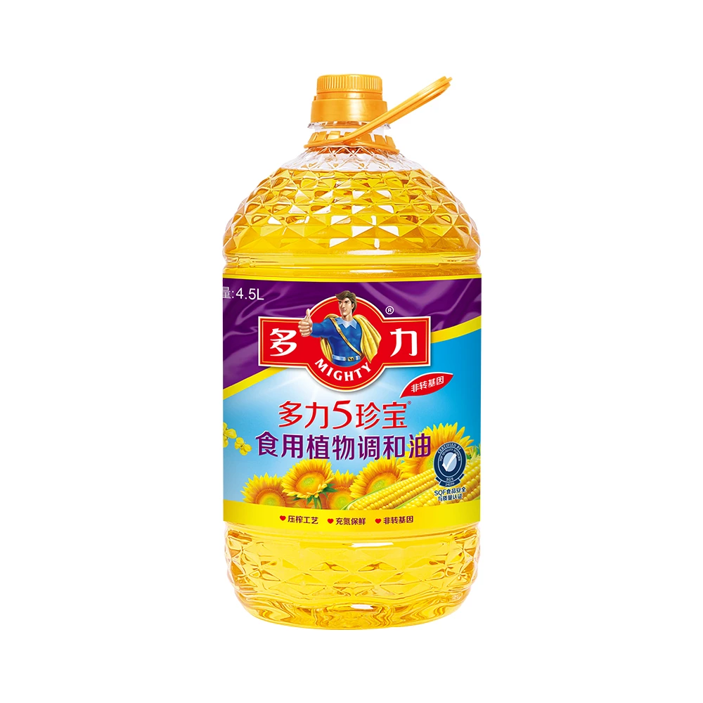 多力5珍宝食用植物调和油 4.5升/瓶