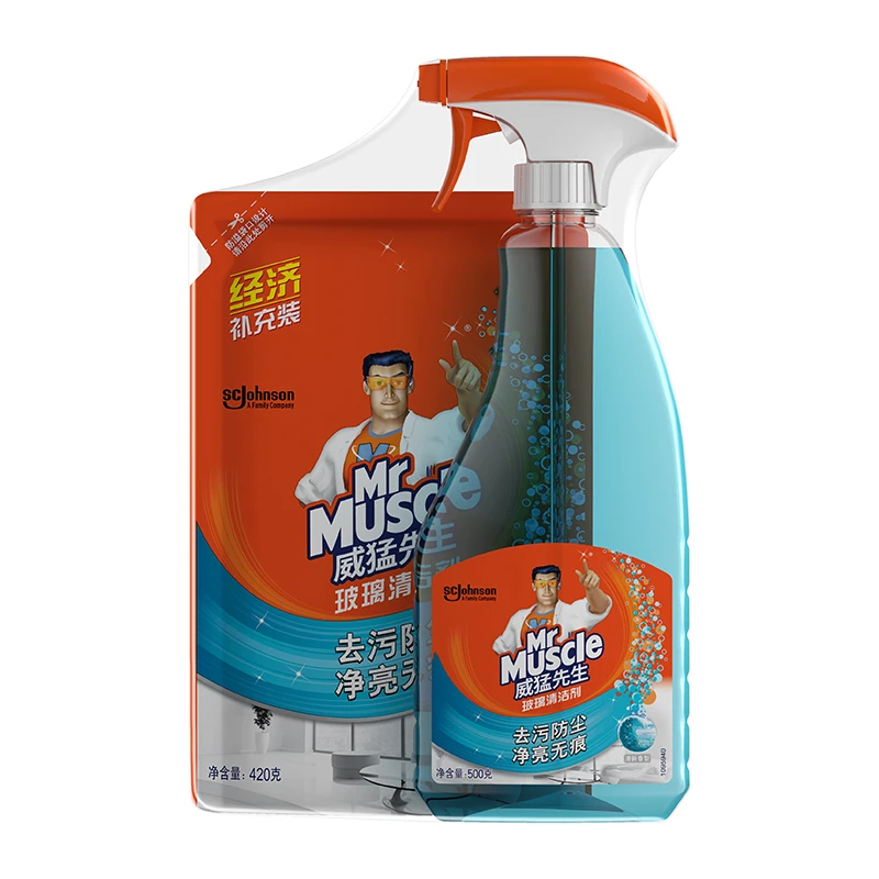 威猛先生玻璃清洁剂双包装 500克+420克/组