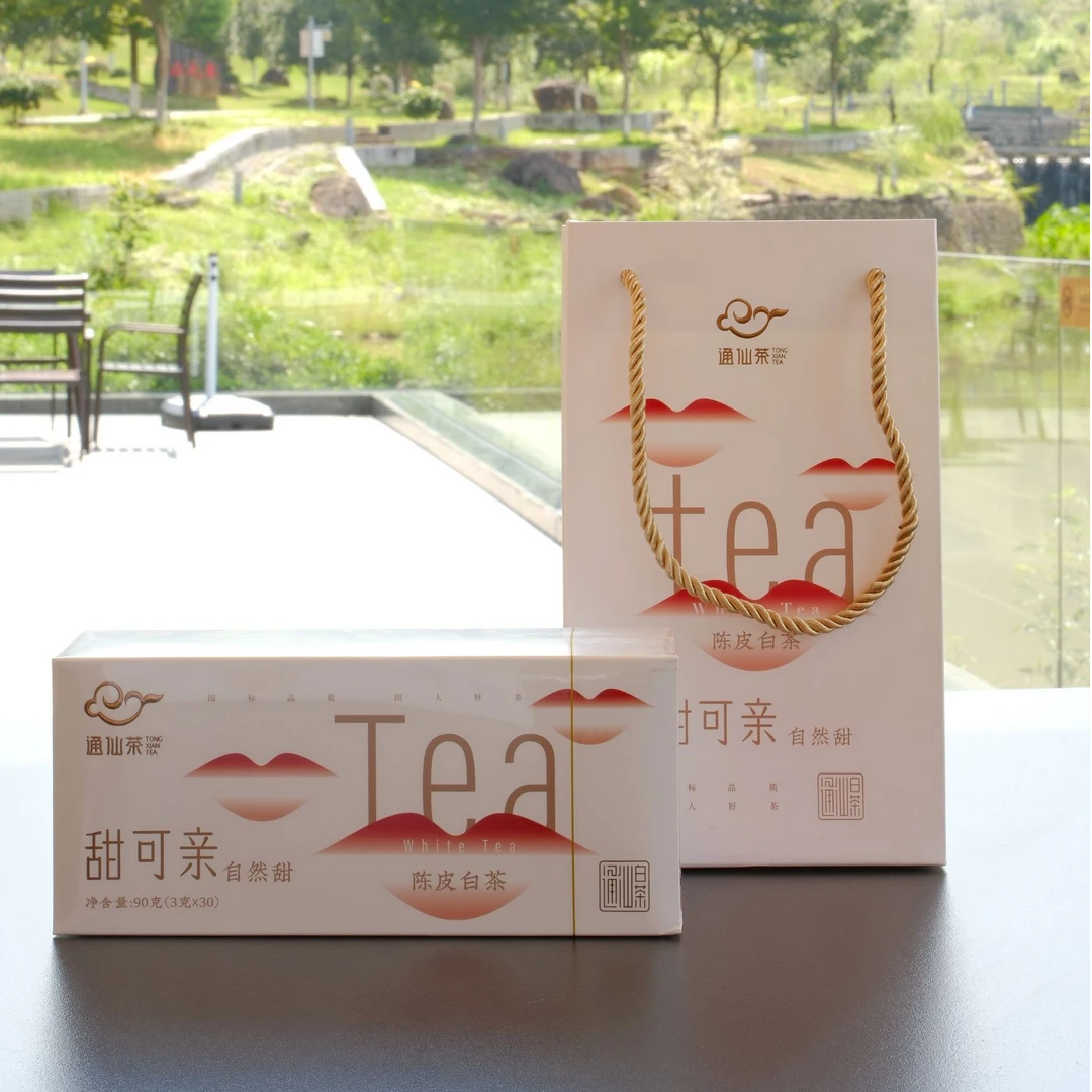 通仙【国企】甜可亲 政和陈皮白茶2021寿眉礼盒3g*30泡