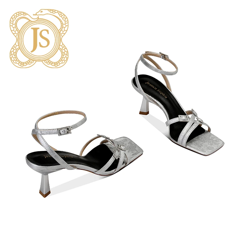 已开价，18Z1770气质时尚女士夏季细跟银色时装一字带性感时装凉鞋