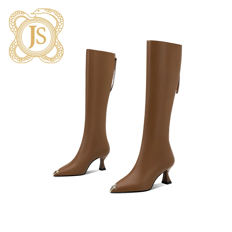 已开价，242Z22805-26 今年流行的新款靴子防踢金属头细跟长筒靴