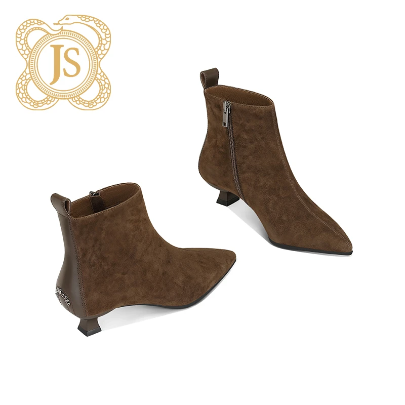 已开价，62Z2M20尖头低跟踝靴女2024新款典雅大方有质感时尚短靴