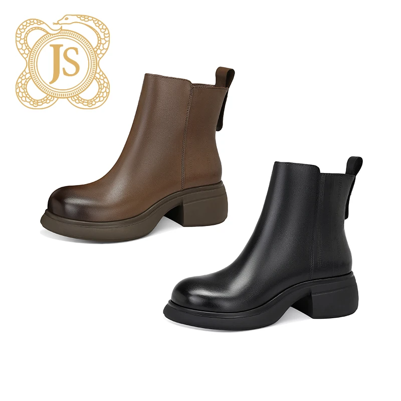 已开价，96Z5613-8复古风敲头高跟时尚雪地靴女加绒加厚防水防滑