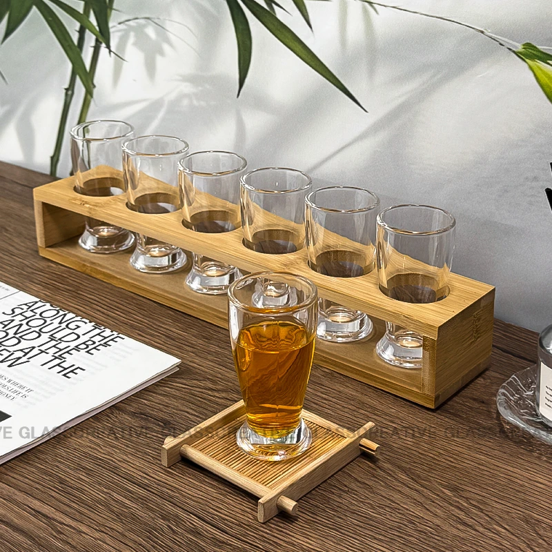 两只装 一两杯家用小酒杯子轻奢高档水晶玻璃酒具药酒杯白酒杯