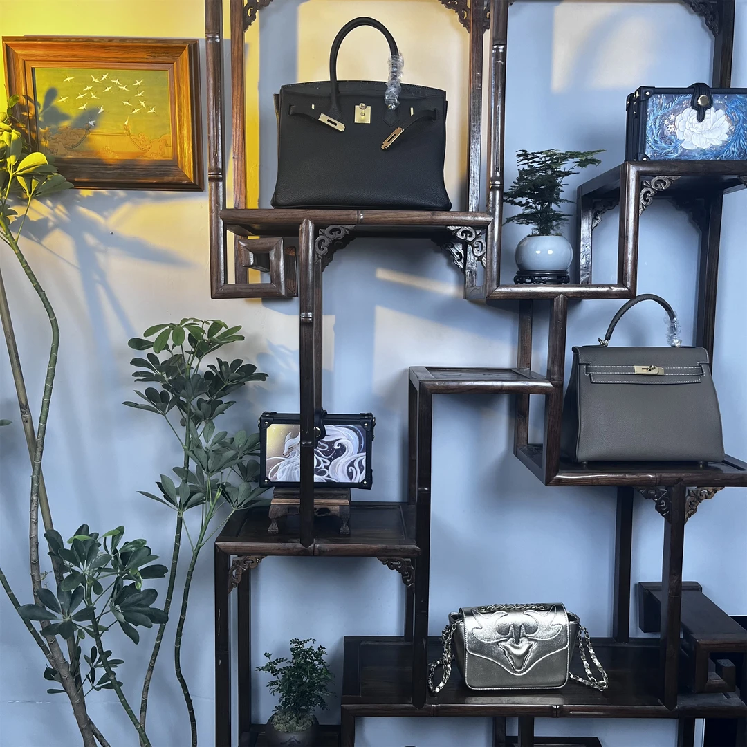 匠人乔【鸵鸟皮高定】皮具皮包轻奢真皮女士单肩斜挎包