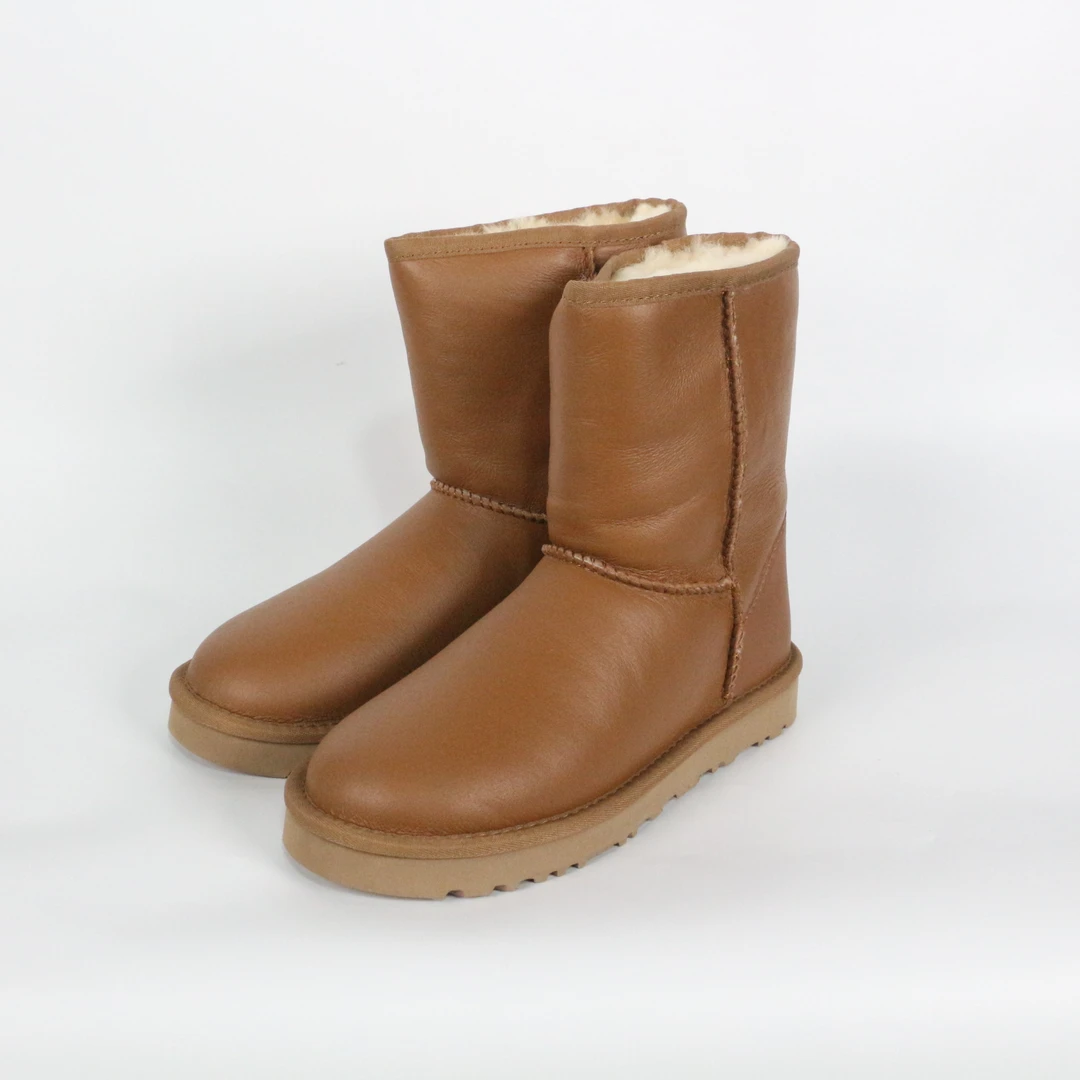 匠人乔皮具【气质高筒雪地靴】女款皮毛一体时尚百搭保暖雪地靴