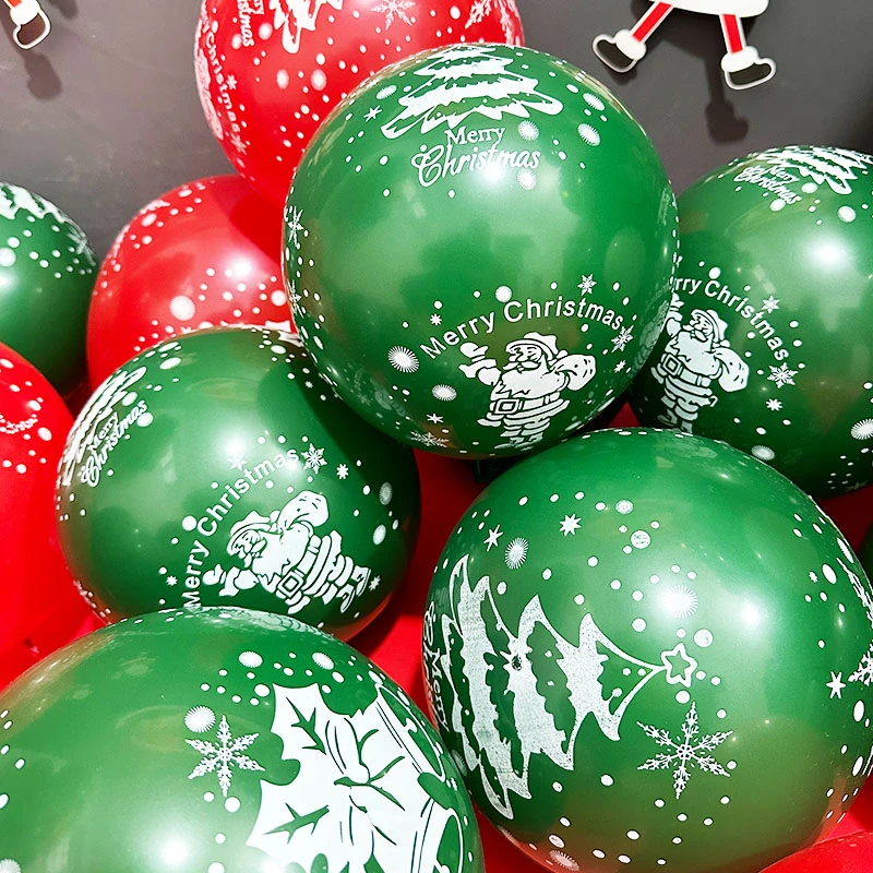 圣诞节气球店铺商场幼儿园餐厅游乐园平安夜派对装饰场景氛围布置