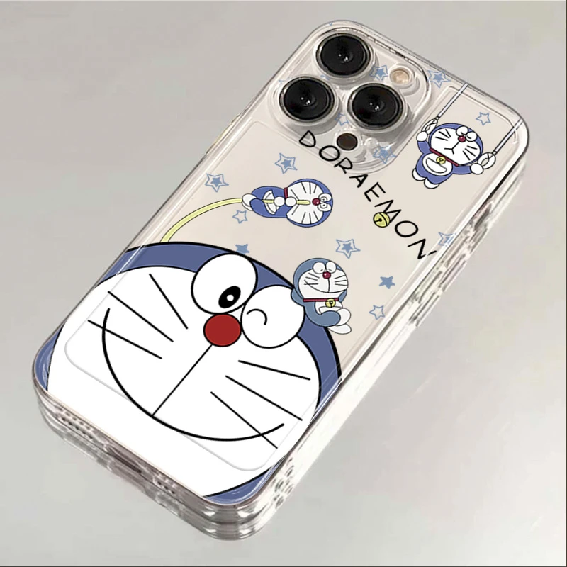 哆啦A梦叮当猫苹果15手机壳14promax硅胶13pro透明12高级11全包XS