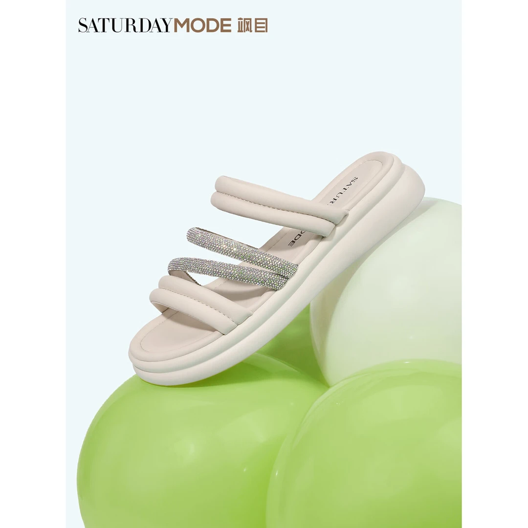 MD休闲一字带拖鞋女春夏厚底外穿凉拖MD42110D50