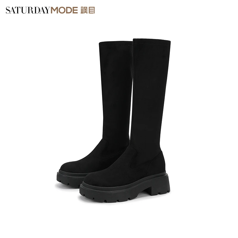 MD弹力靴高筒瘦瘦靴厚底增高MD34117D11