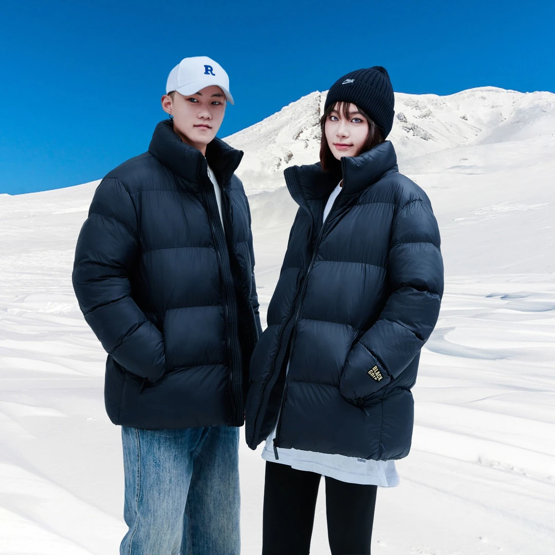 DNY潮牌服饰24年度时尚休闲防风防水立领加厚情侣款棉衣外套