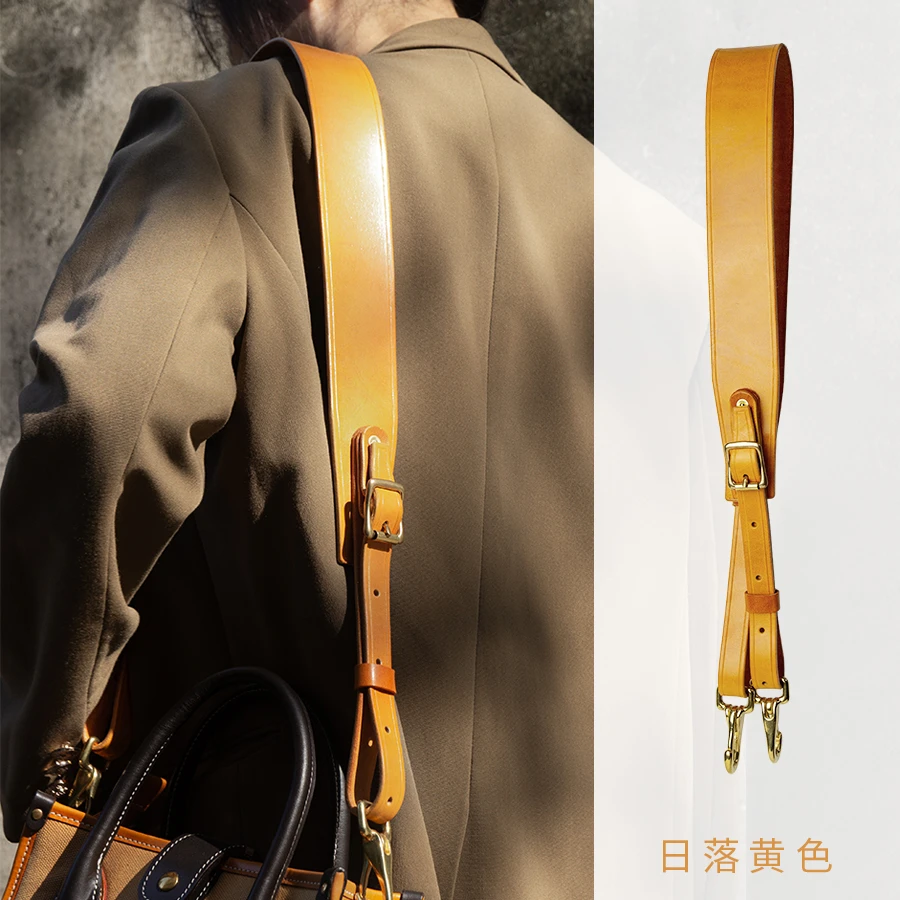 老友皮皮包包替换肩带加宽真皮复古手工配件高级感包包斜挎带子