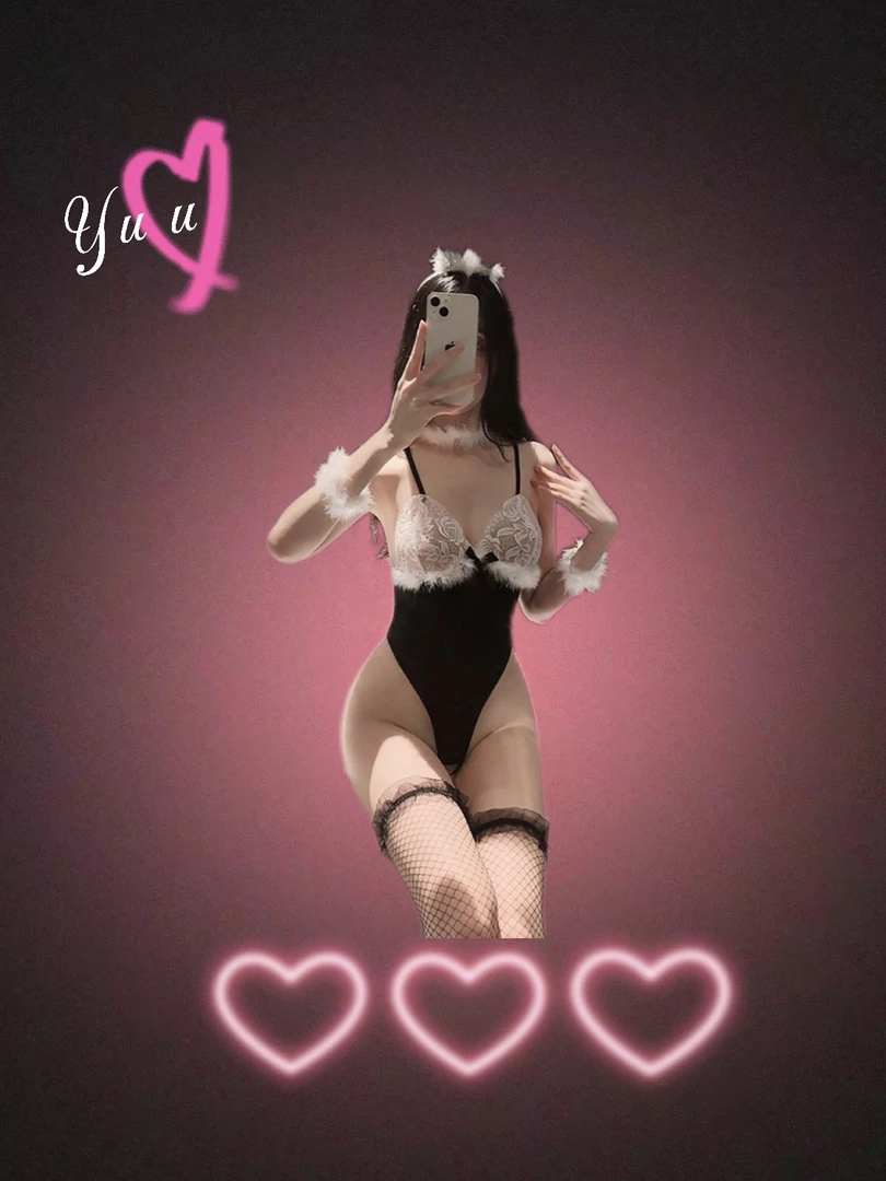 《兔女郎》性感连体黑色制服火辣纯欲镂空睡衣日系薄款