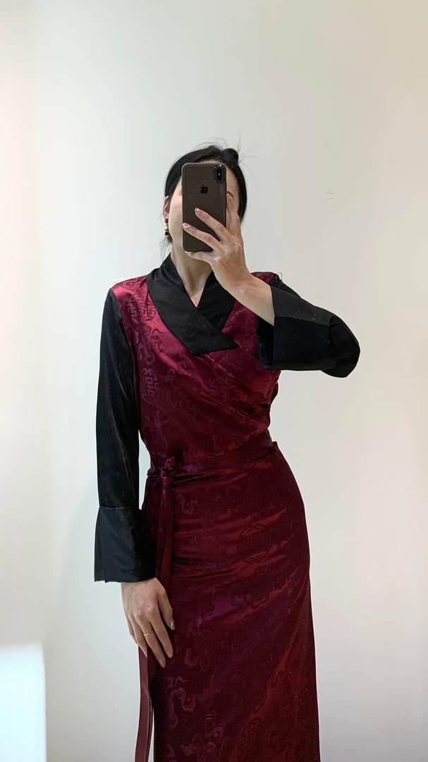 女士夏季款假两件西藏服