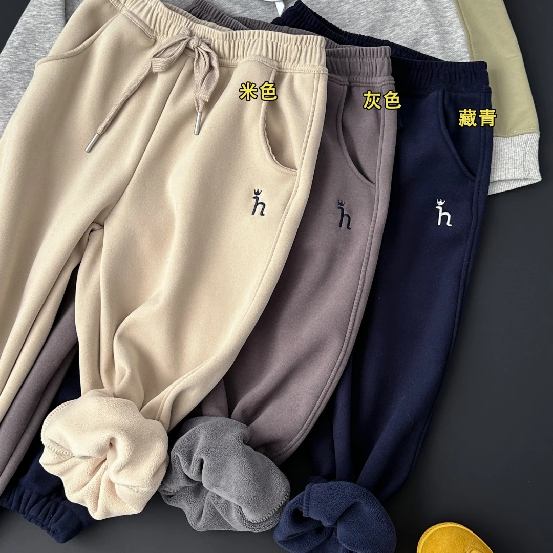 HL秋冬新款爆款加绒童趣休闲裤子10z2188