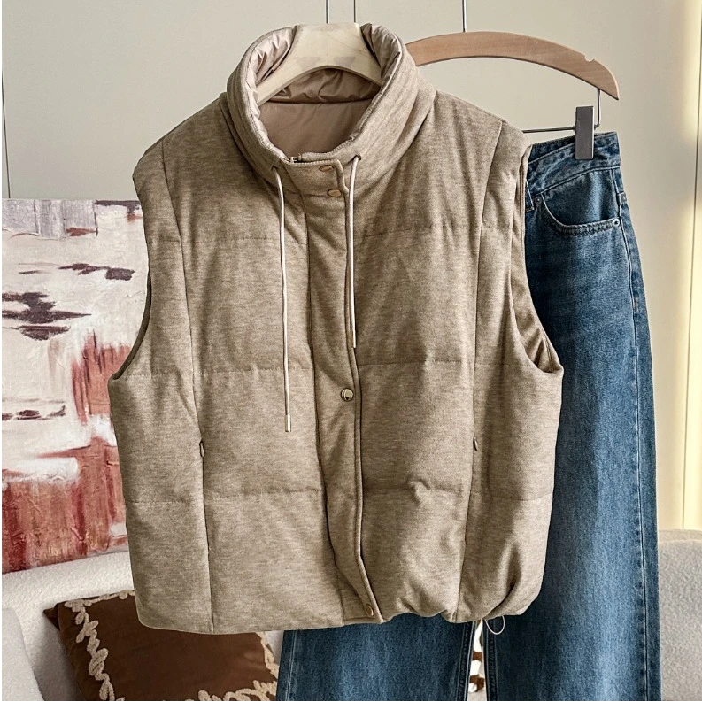 HL秋冬新爆款柔和舒适不挑人保暖舒适羽毛马甲11c0503