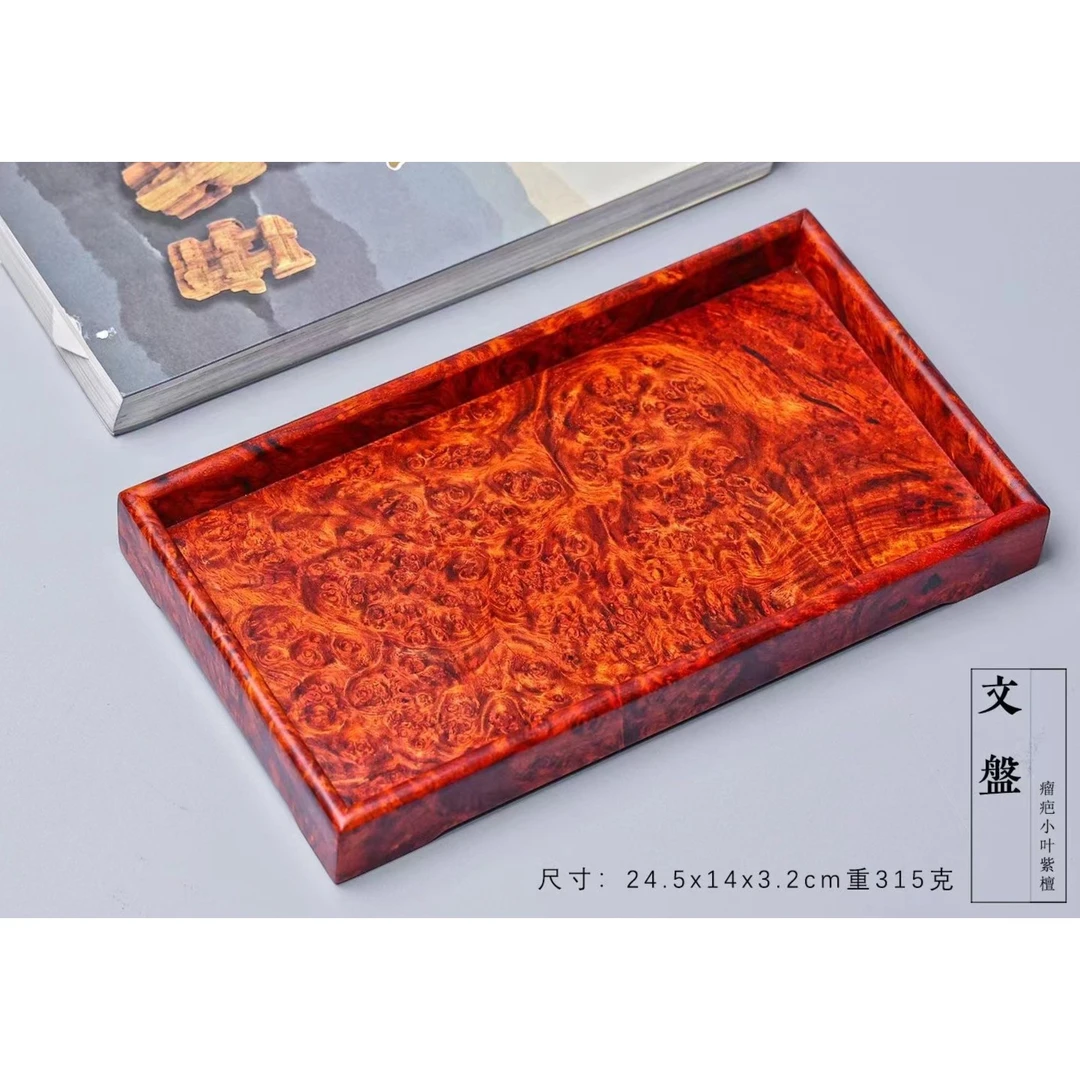 （瘤一刀）​印度小叶紫檀瘤疤金星泥料全独板一木一器同料面板测板