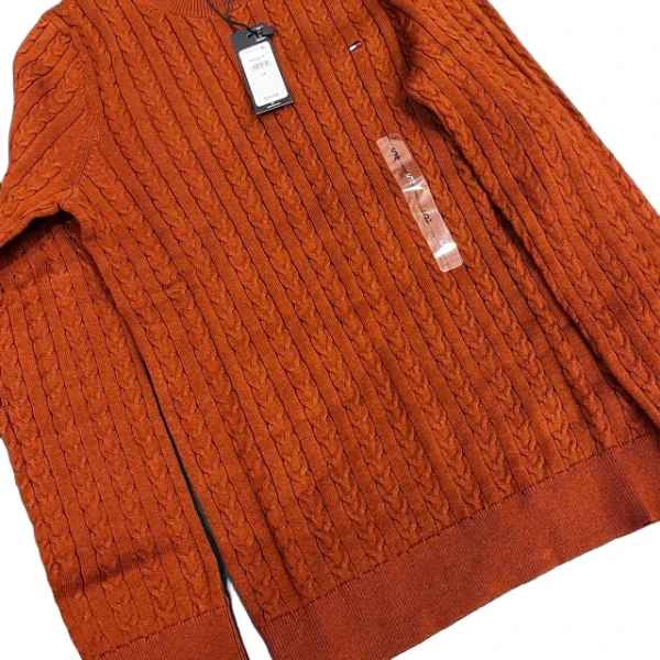 TOMMY HILFIGER汤美费格/汤米希尔费格76J4220女士圆领麻花针织衫