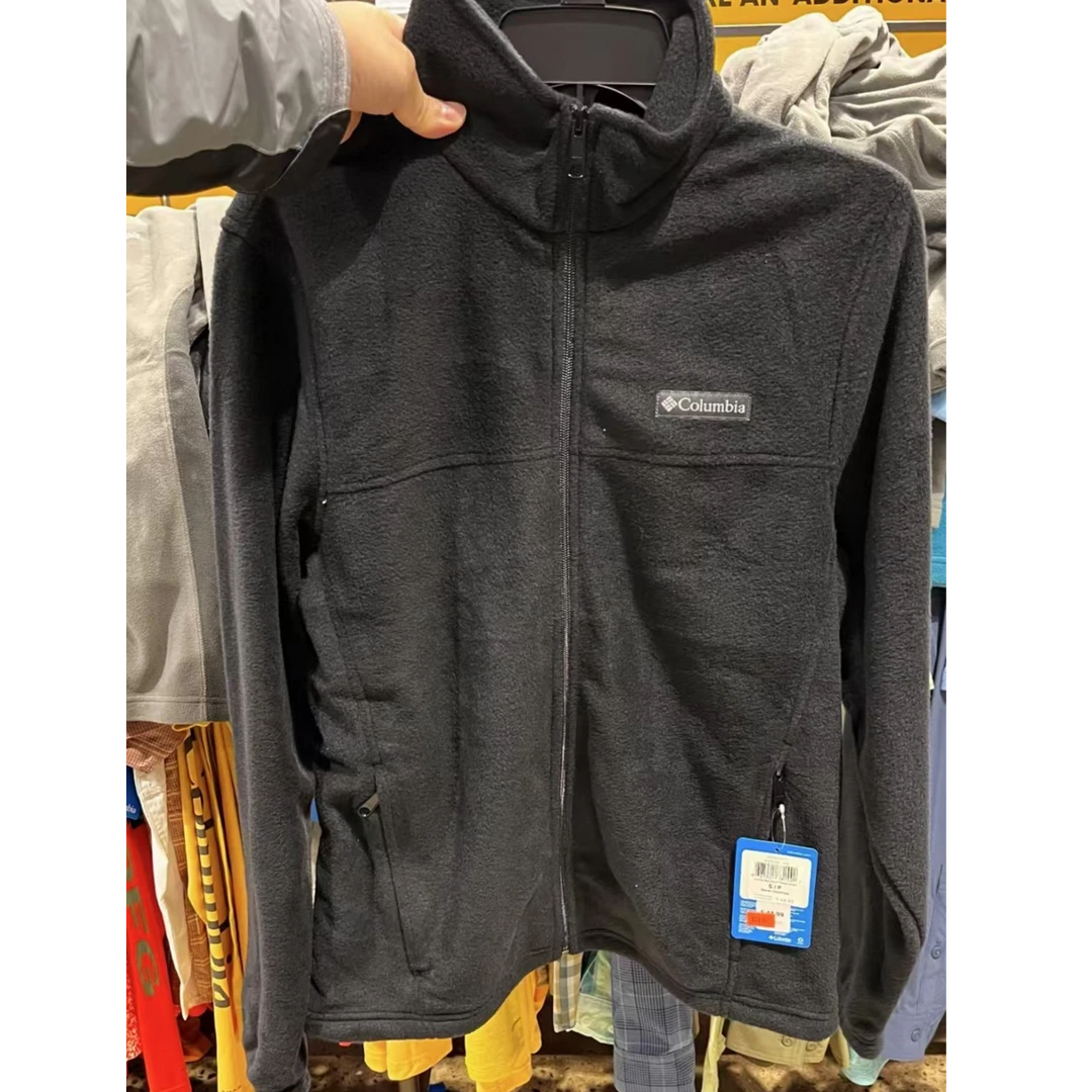 Columbia/哥伦比亚男士保暖简约户外休闲立领抓绒衣1559441010