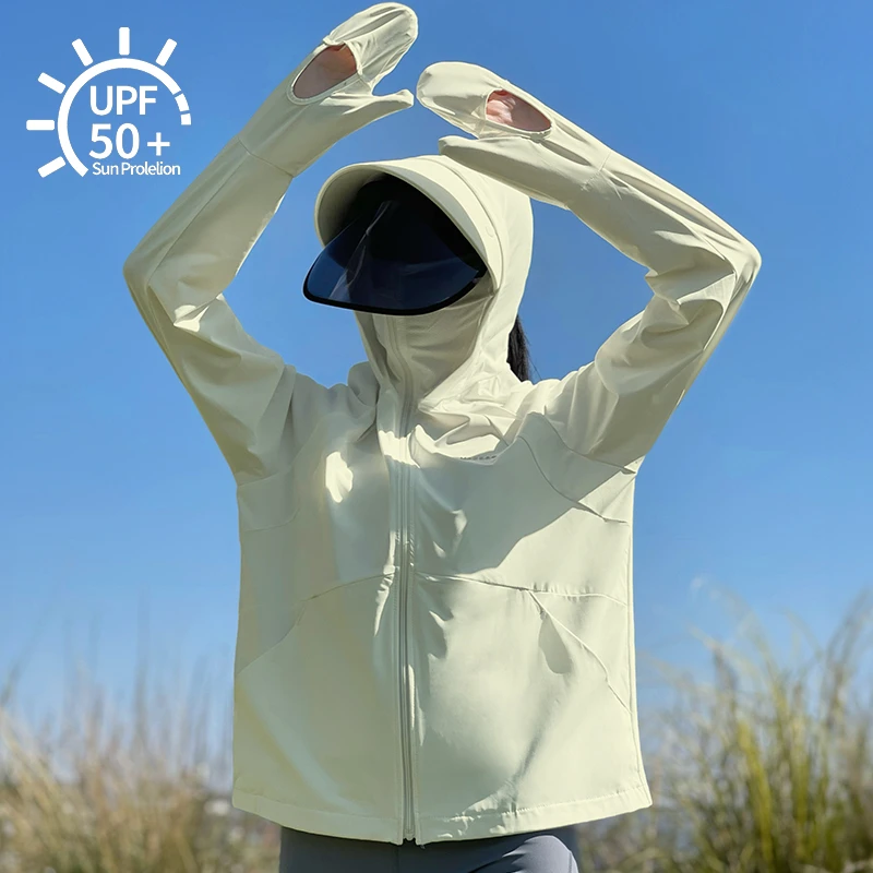 冰丝原纱防晒衣女夏季2025新款防紫外线UPF50+透气防晒服薄款外套