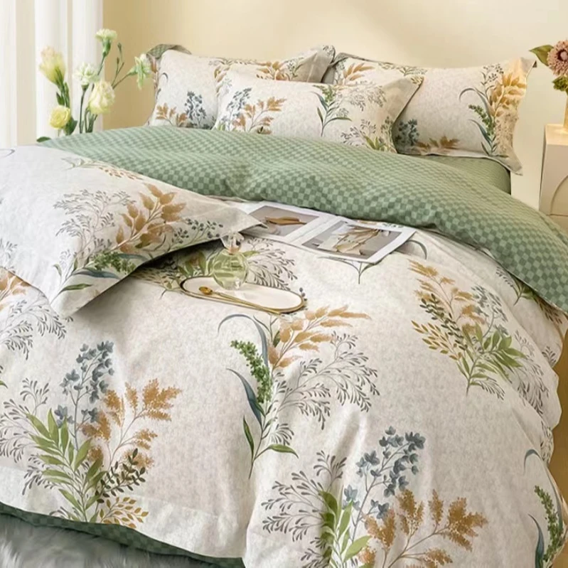 新款加厚亲肤棉四件套--悠然