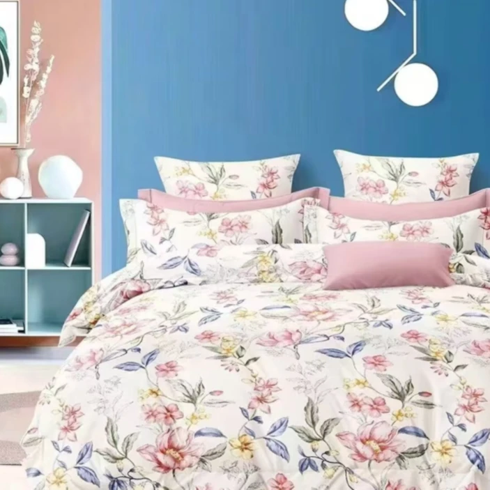 秋冬加厚亲肤棉床单--琉璃花韵