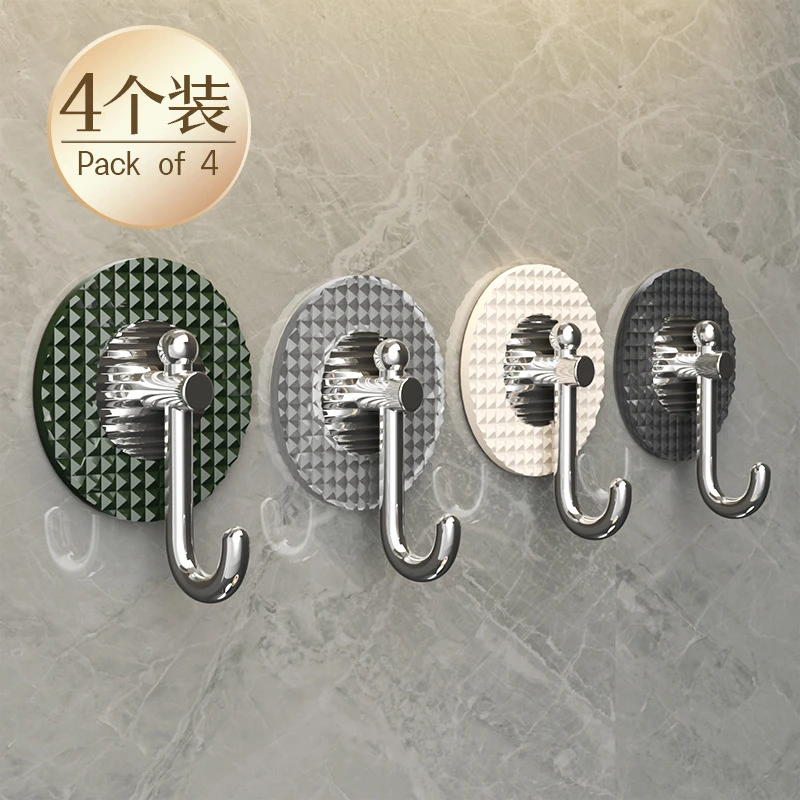 轻奢高颜值挂钩免打孔粘钩强力粘胶玄关钥匙卫生间浴室毛巾挂衣钩