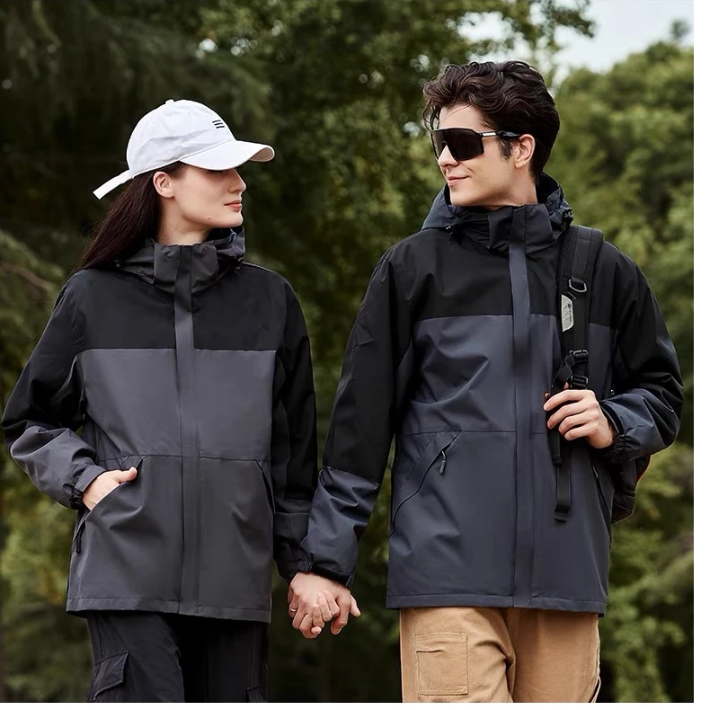 【崔万志优选】秋冬新款三合一可拆卸冲锋衣外套防水男女情侣款
