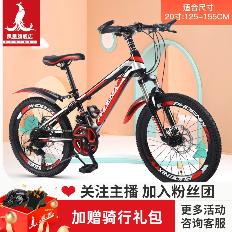 Phoenix/凤凰骑行学生时尚通用中大童炫酷单车中小学生外出新战神