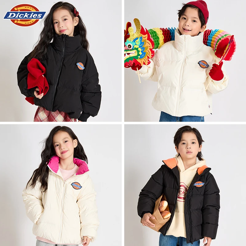 Dickies儿童【反季穿搭】羽绒服休闲款90白鸭绒保暖243K10LSD93+87