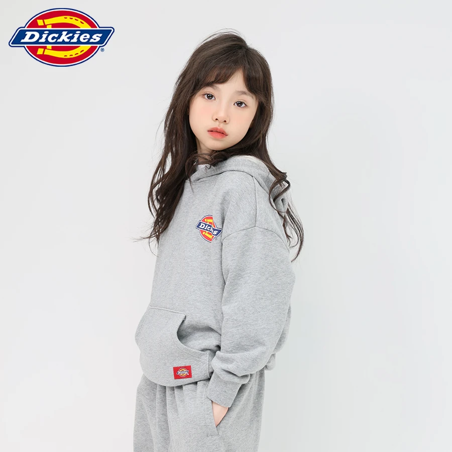 Dickies儿童套头印花卫衣纯棉舒适休闲春季宽松233K30LSD192