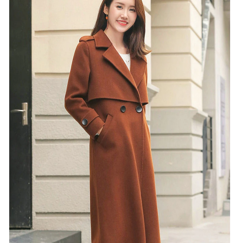 宽袖短外套后现代风秋冬显瘦韩版女士双面呢子时尚气质女