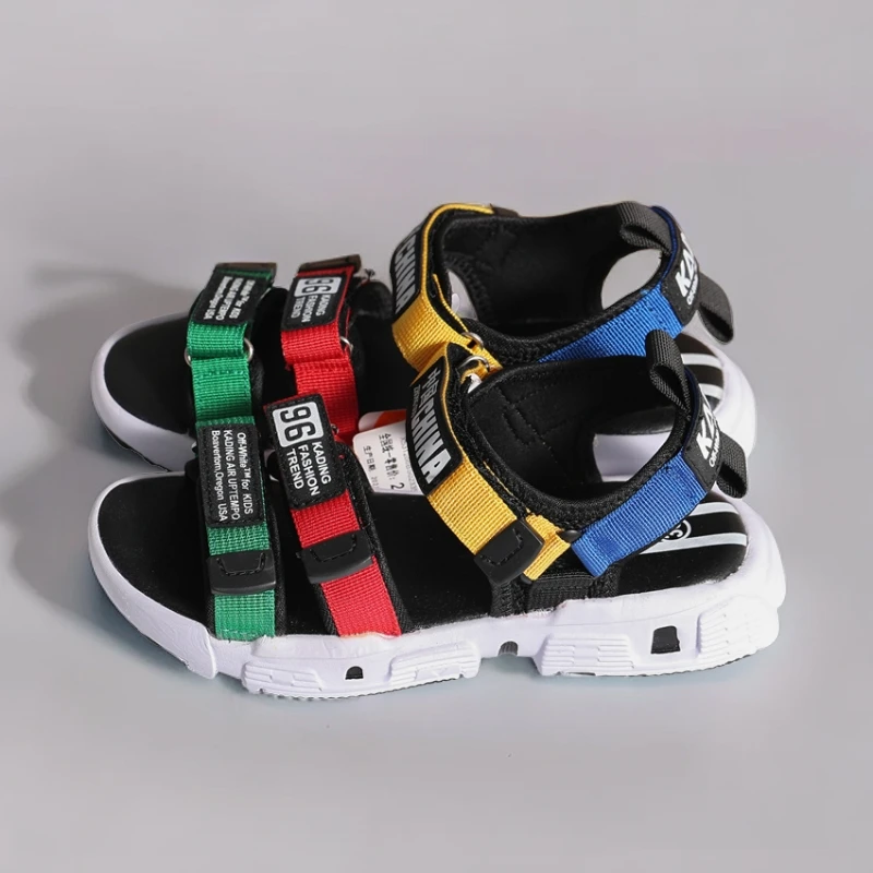 KD-1286  潮流品牌夏季大童童鞋沙滩鞋运动休闲皮凉鞋31码-37码